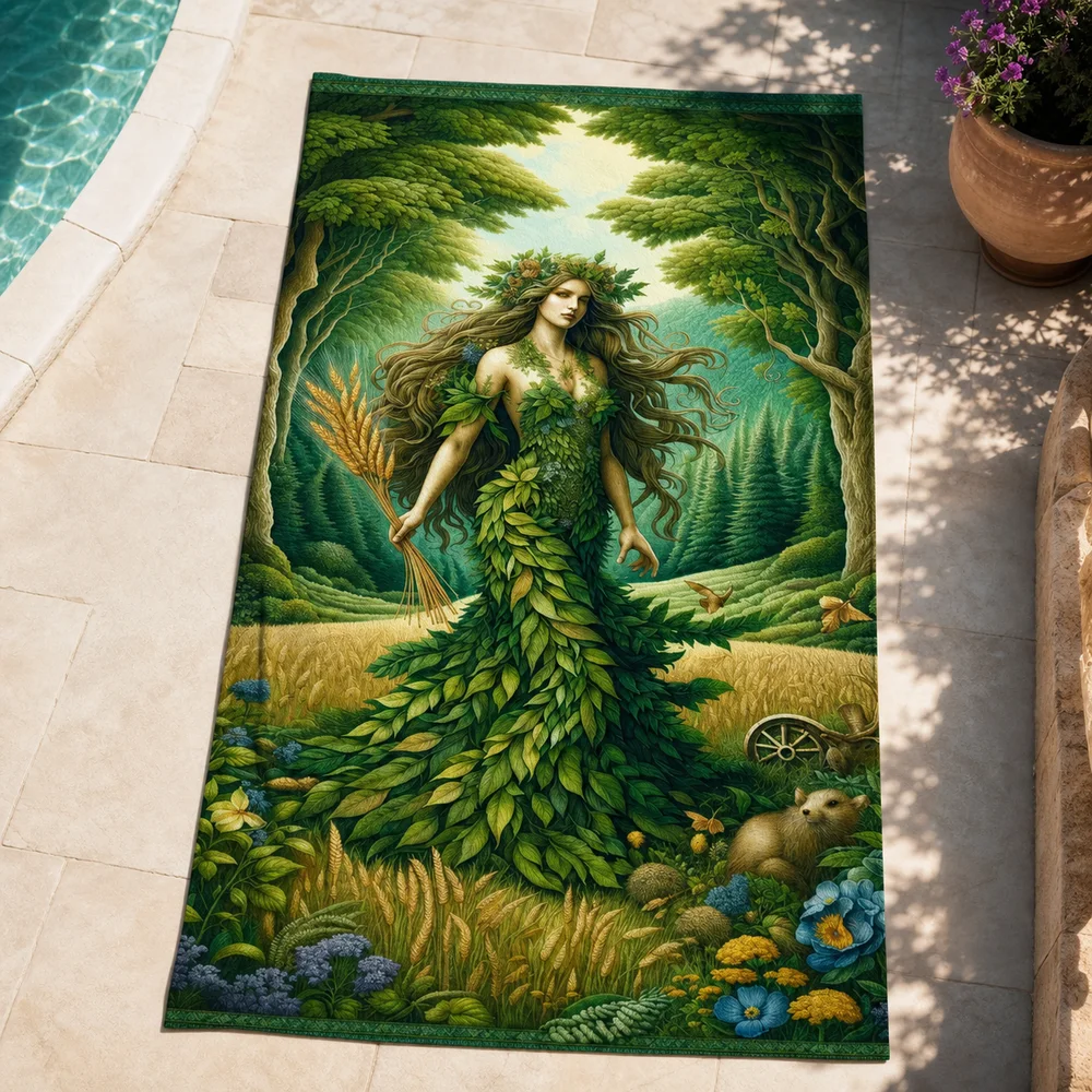 Virgo astrology birthday gift beach towel